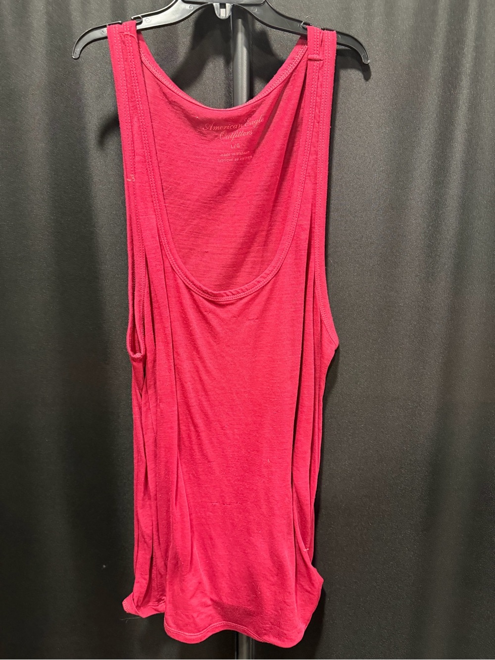 American Eagle Outfitters Bright Pink Scoop Back Tank Top
